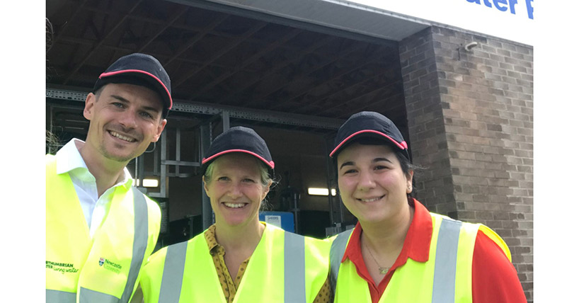 Pictured (l-r) Chris Thomas, Chief Commercial Officer of METzero Technologies, Dr Elizabeth Heidrich and Dr Pavlina Theodosiou